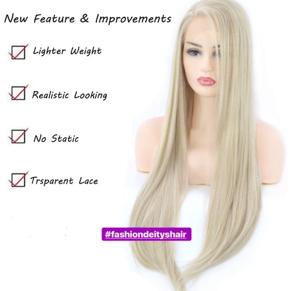 💫Fiona  22” Light BLONDE  LACE FRONT Wig *NWT* - Picture 2 of 8